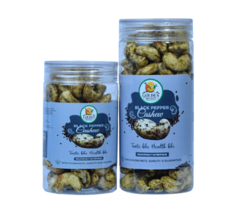 BLACK PEPPER CASHEW (130g & 250g) CYLINDER JAR